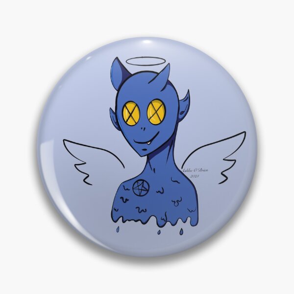Item preview, Blue Demon Angel designed and sold by ashleeobrienart.