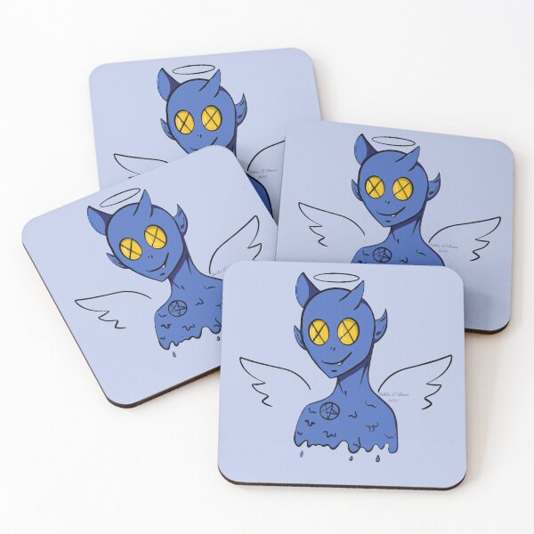 Item preview, Blue Demon Angel designed and sold by ashleeobrienart.