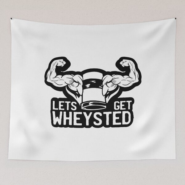 Item preview, Let's Get Wheysted Whey Protein designed and sold by Hoiho Adventure Shirts.