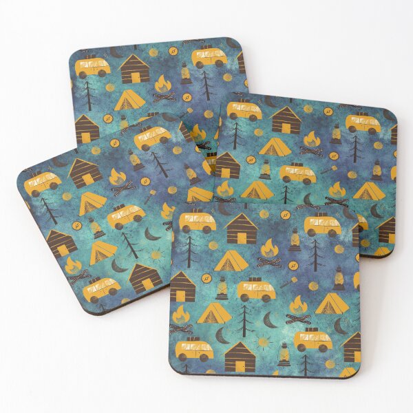 Item preview, Camping Pattern hiking outdoors exploring  designed and sold by Trickyy90.