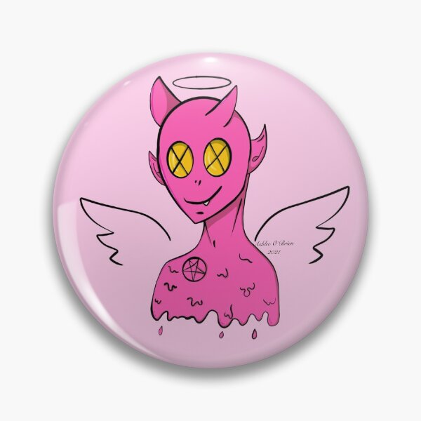Item preview, Pink Demon Angel designed and sold by ashleeobrienart.