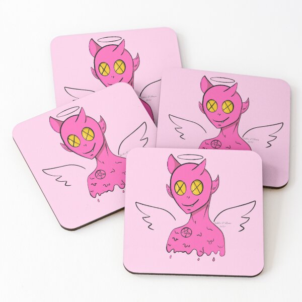 Item preview, Pink Demon Angel designed and sold by ashleeobrienart.