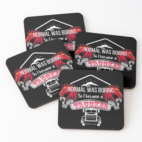 Item preview, Normal is Boring, while Trucking Lifestyle is Exciting designed and sold by Mary Maple.