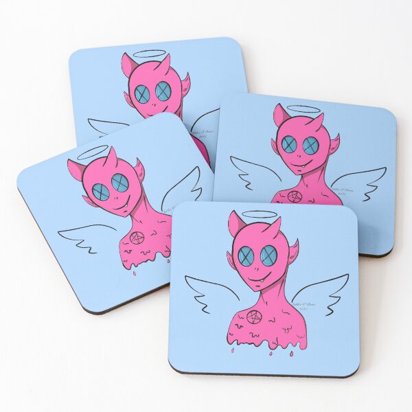 Item preview, Blue Eyed Demon Angel designed and sold by ashleeobrienart.