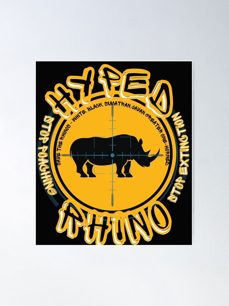 Hyped Rhino - Save the Rhinos | Black Type