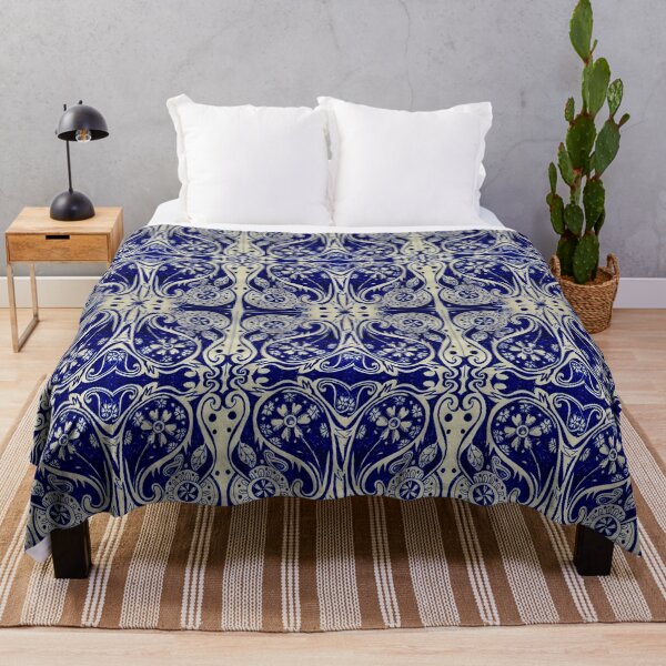 Item preview, Blue and white paisley designed and sold by Nickdavisinghe.