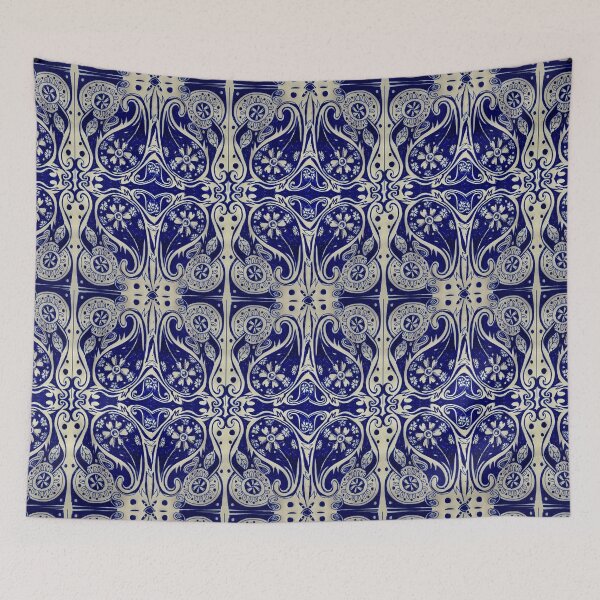 Item preview, Blue and white paisley designed and sold by Nickdavisinghe.