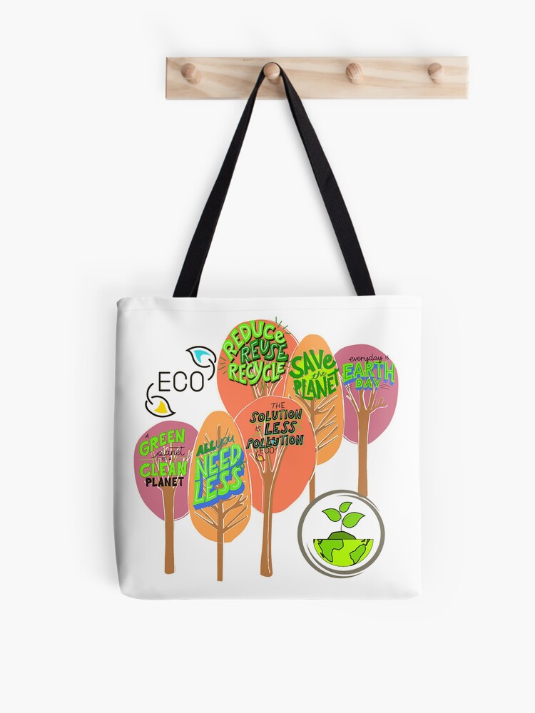 World environment day products, Gift environment, Go green together Tote  Bag for Sale by Namofarm