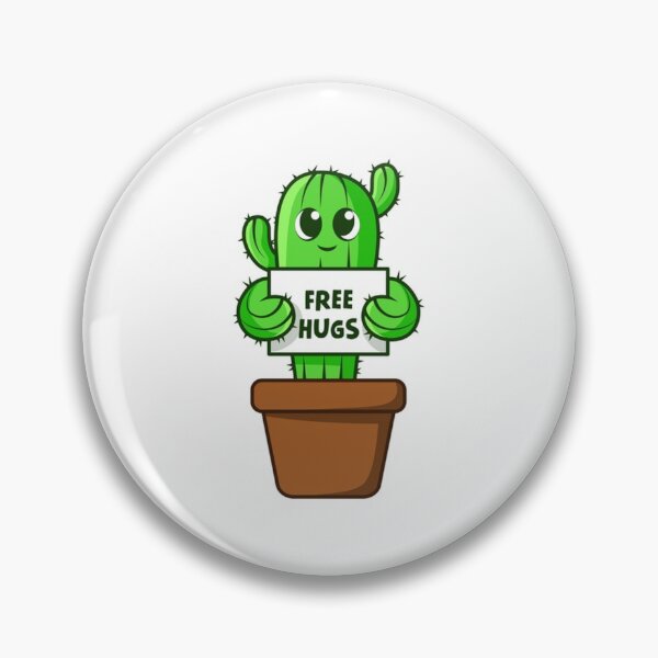 Item preview, Cute Cactus Free Hugs  designed and sold by DIBUJOS2021.