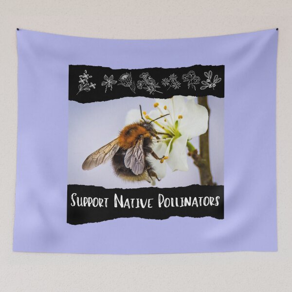 Item preview, Support Native Pollinators Bumblebee Design designed and sold by EarthArtDesigns.