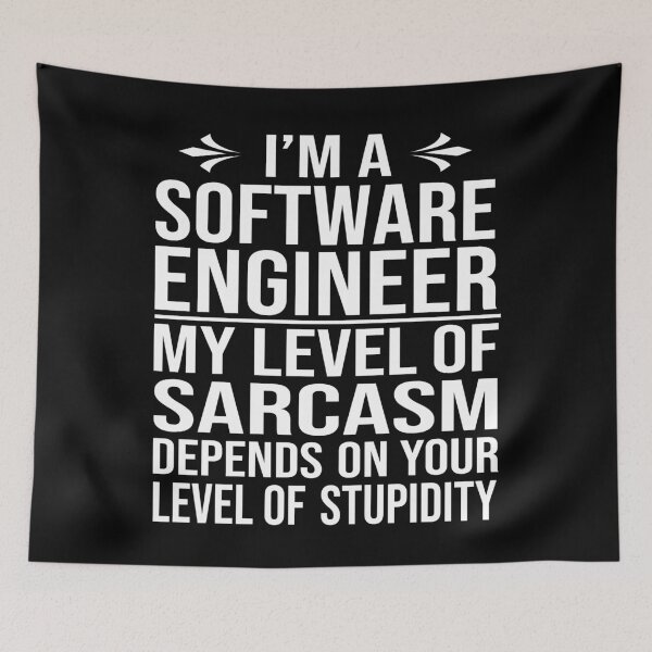 Item preview, software engineer saying funny software engineering gift designed and sold by alaechamlal.