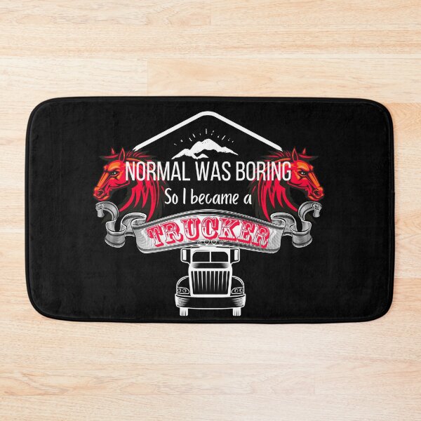 Item preview, Normal is Boring, while Trucking Lifestyle is Exciting designed and sold by Mary Maple.