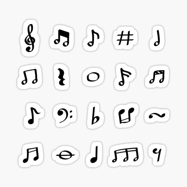 Stickers musique clé de sol clavier piano - Musique/instruments