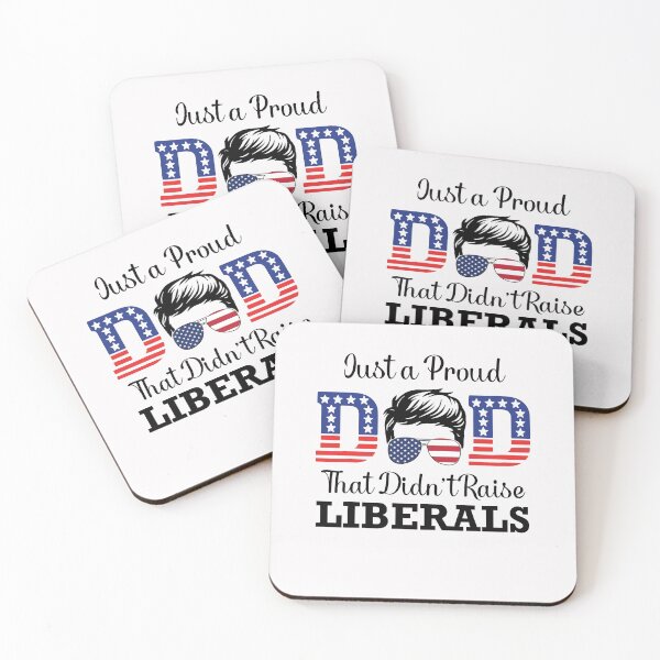 Item preview, Just A Proud Dad That Didn't Raise Liberals Republican American USA Flag Father's Day  designed and sold by clothesy7.