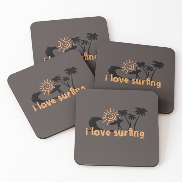 Item preview,  I Love Surfing surf funny surfing beach gift santa surfing beach surfing cornwall fistral beach surfing   designed and sold by AMZBlacKStore.