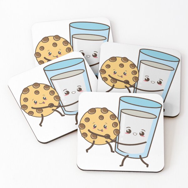 Item preview, Cute Milk and Cookie  designed and sold by DIBUJOS2021.