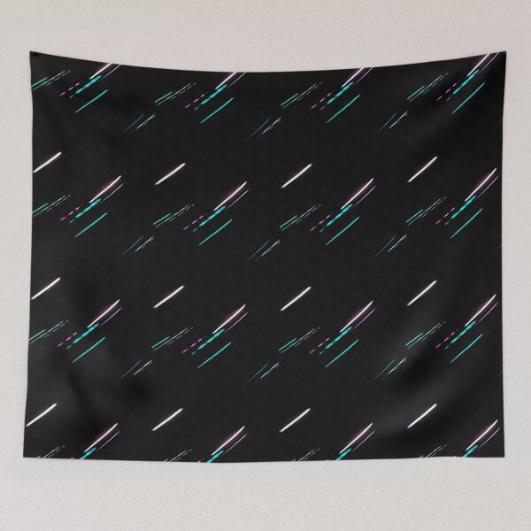 Item preview, Warp Speed Light Blue Pink Purple Black Pattern designed and sold by Sector18.