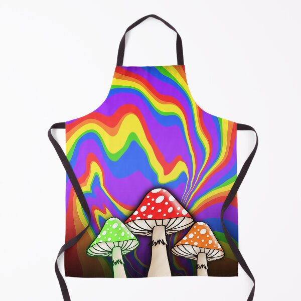 Artikelvorschau, Trippy Rainbow Swirl & Mushrooms entworfen und verkauft von potatoegoat.