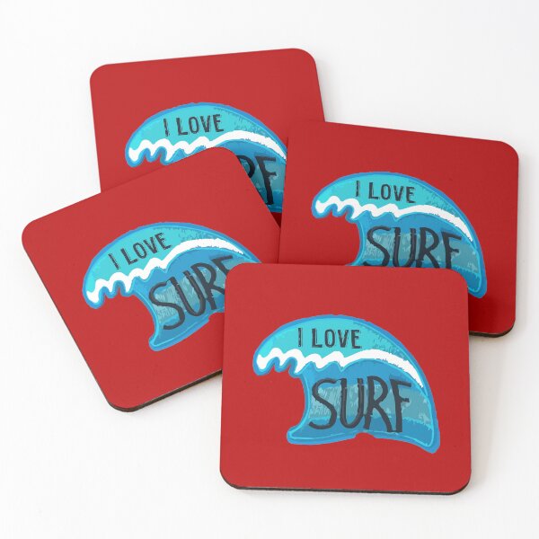 Item preview, I Love Surfing surf funny surfing beach gift santa surfing beach surfing cornwall fistral beach surfing   designed and sold by AMZBlacKStore.