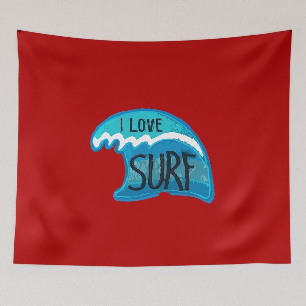 Item preview, I Love Surfing surf funny surfing beach gift santa surfing beach surfing cornwall fistral beach surfing   designed and sold by AMZBlacKStore.