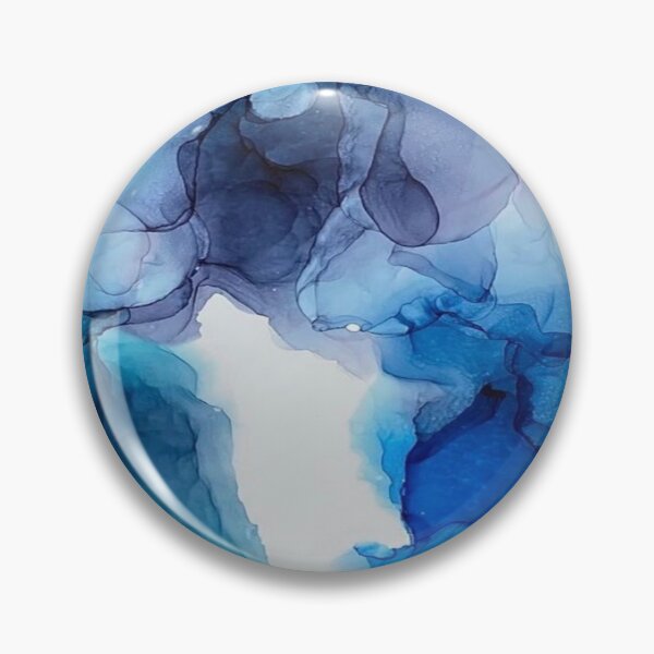 Item preview, Color Explosion 18 - Alcohol Ink Art Blue Lagoon  designed and sold by ApArtPaintings.