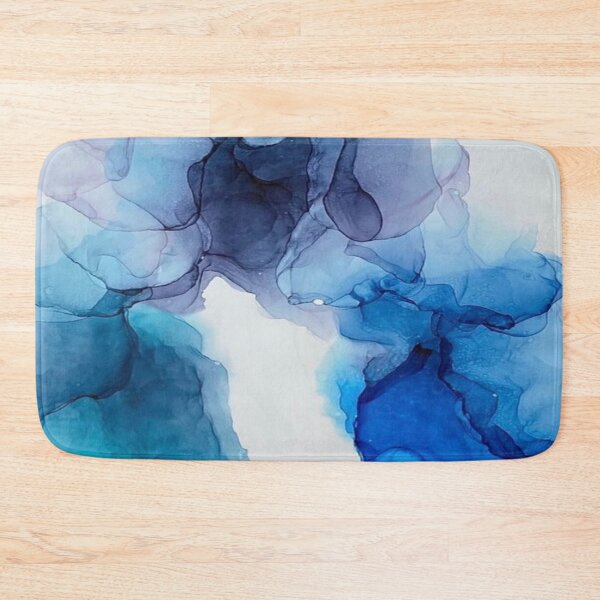 Item preview, Color Explosion 18 - Alcohol Ink Art Blue Lagoon designed and sold by ApArtPaintings.