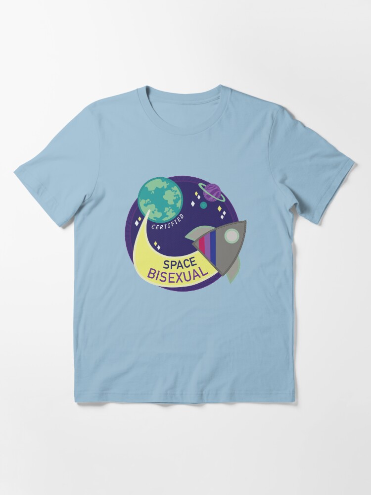 Vista alternativa de Camiseta esencial Espacio certificado Bisexual