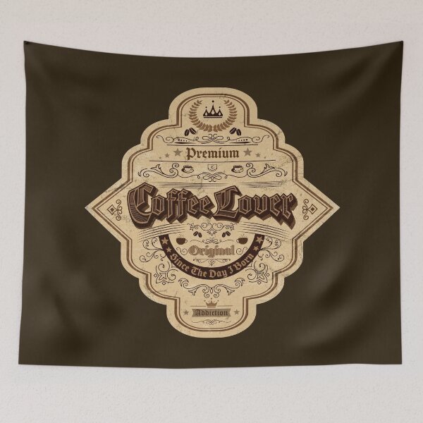 Item preview, Coffee Lover Vintage Style designed and sold by MudPuppet.