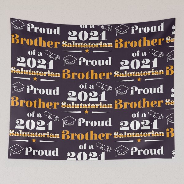 Item preview, Salutatorian Class 2021 Proud Brother Family Graduation product designed and sold by doodabobs.