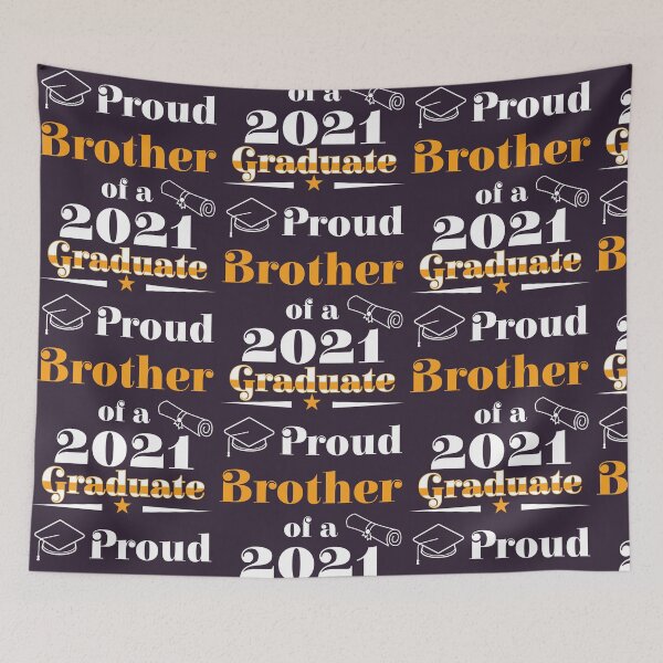 Item preview, Graduate Class of 2021 Proud Brother Family Graduation design designed and sold by doodabobs.