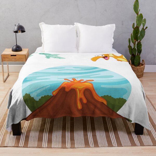 Item preview, Volcano and dinosaurs designed and sold by Dunjaa28.