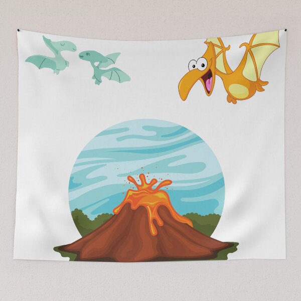 Item preview, Volcano and dinosaurs designed and sold by Dunjaa28.