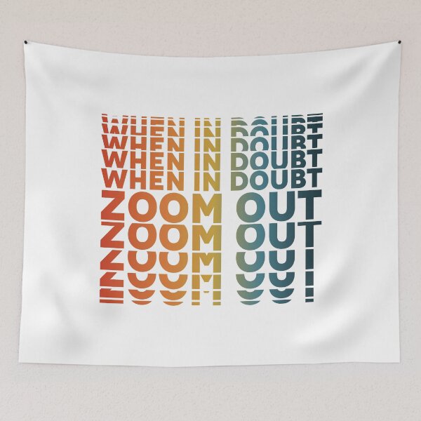 Item preview, When In Doubt Zoom Out - Perfect, Funny, Trending, Inspiration, Cool Gift designed and sold by ALITOPRINCE.