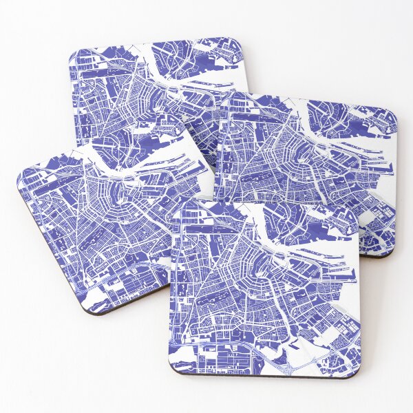 Item preview, Amsterdam City Map designed and sold by CitiesonWalls.