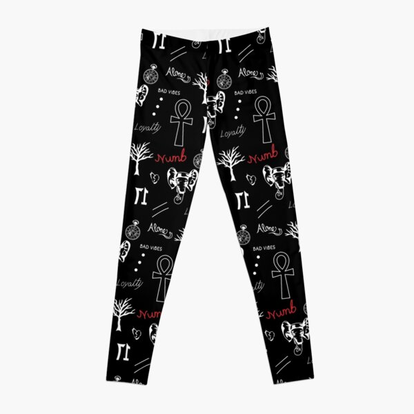 xxxtentacion Tatouages Seamles Pattern Legging