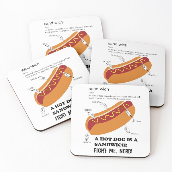 Item preview, A Hotdog is a Sandwich designed and sold by LetsGetSirius.