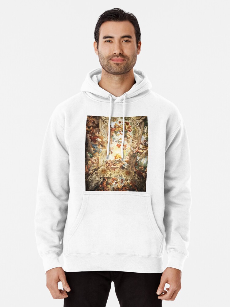 Renaissance mural on the ceiling | Pullover Hoodie