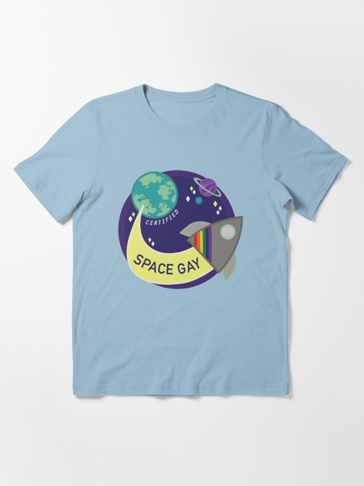 Vista alternativa de Camiseta esencial Espacio certificado Gay