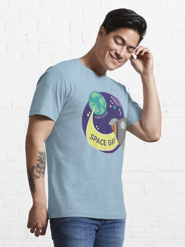 Vista alternativa de Camiseta esencial Espacio certificado Gay