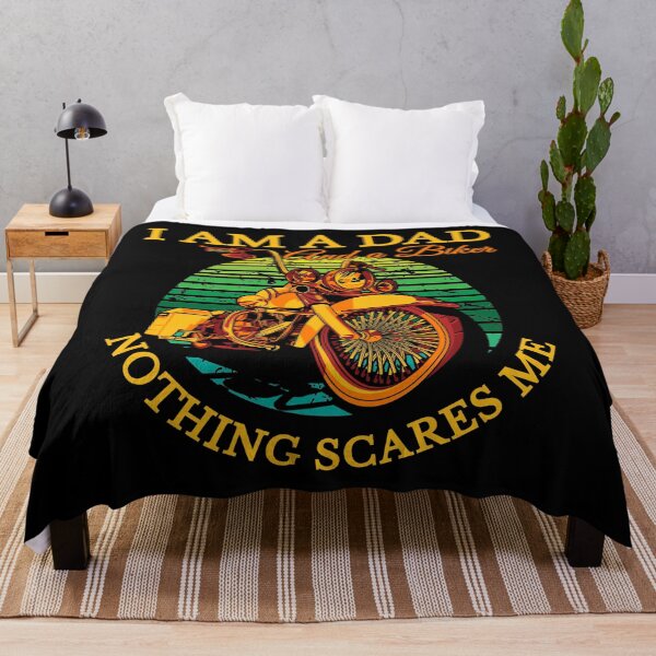 Item preview, I am a Dad and a biker nothing scares me, coolest dad, biker dad designed and sold by Lekrock.