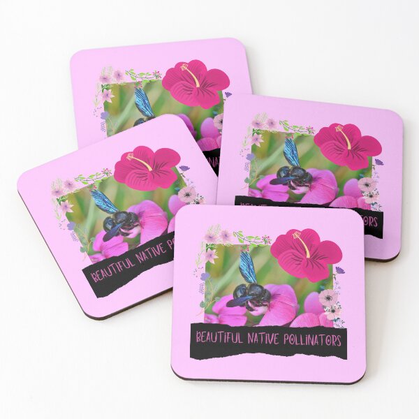 Item preview, Beautiful Native Pollinators Flower Motif Design designed and sold by EarthArtDesigns.