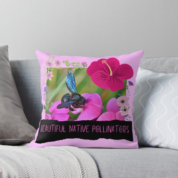 Item preview, Beautiful Native Pollinators Flower Motif Design designed and sold by EarthArtDesigns.