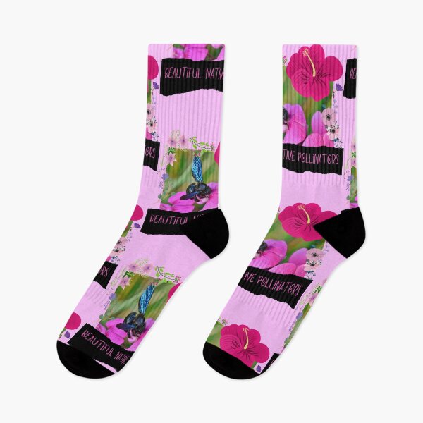 Item preview, Beautiful Native Pollinators Flower Motif Design designed and sold by EarthArtDesigns.