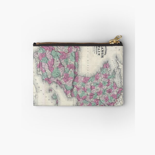 Item preview, Vintage Map of Spain and France (1865) designed and sold by BravuraMedia.
