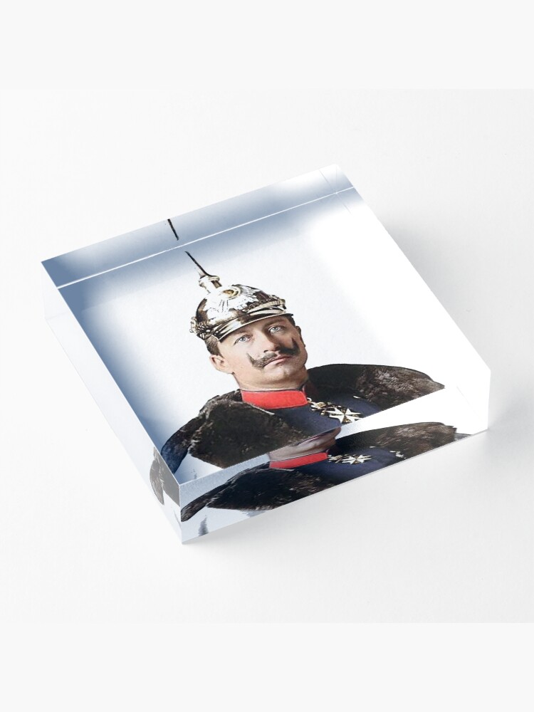 Alternate view of Kaiser Wilhelm II photo portrait Acrylic Block
