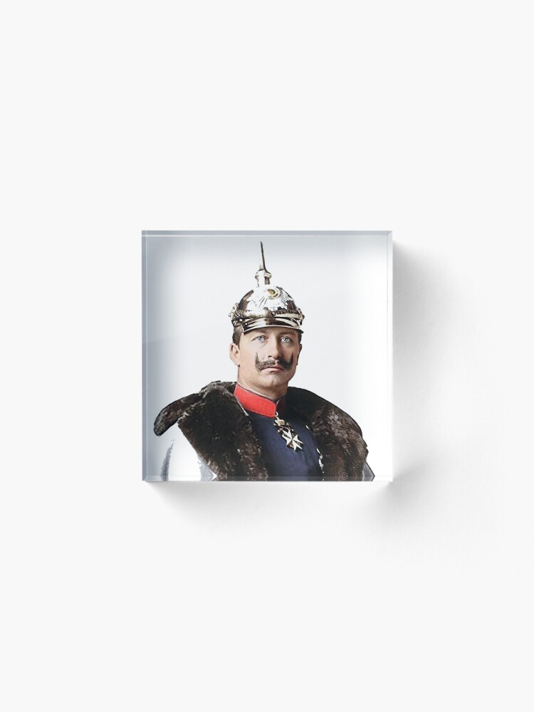 Alternate view of Kaiser Wilhelm II photo portrait Acrylic Block
