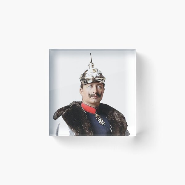 Kaiser Wilhelm II photo portrait Acrylic Block