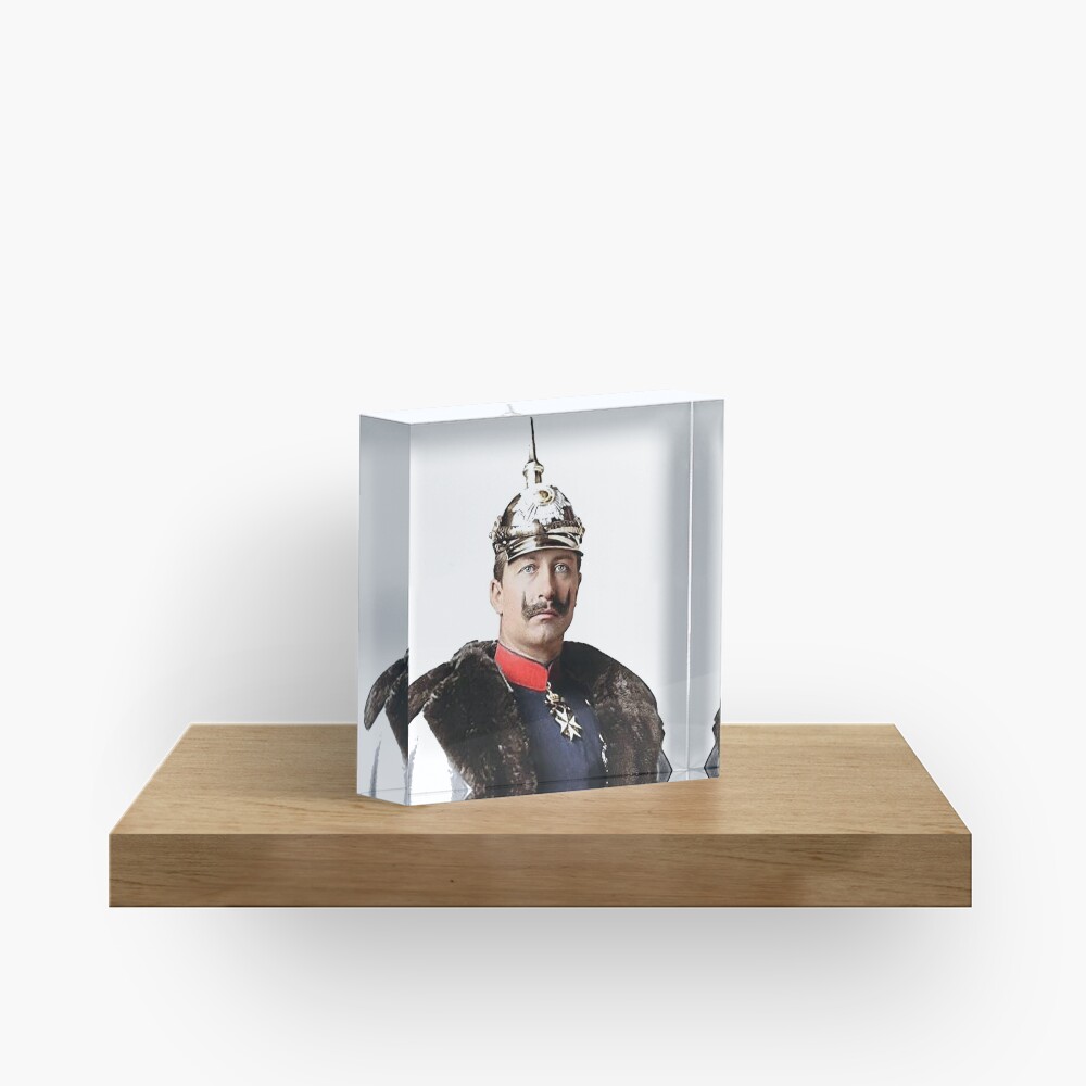 Kaiser Wilhelm II photo portrait Acrylic Block
