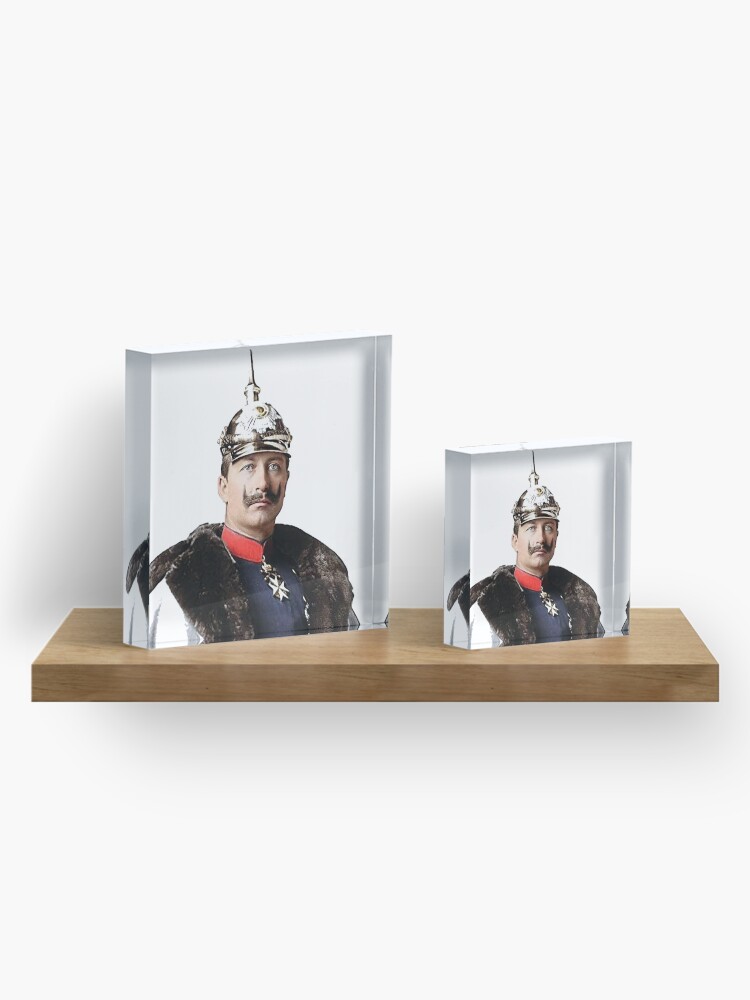 Alternate view of Kaiser Wilhelm II photo portrait Acrylic Block