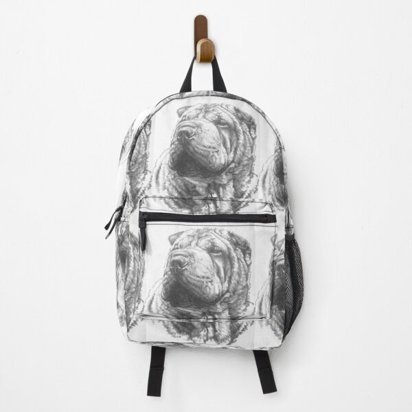 Item preview, Chinese Shar Pei Portrait in Graphite designed and sold by BarbBarcikKeith.